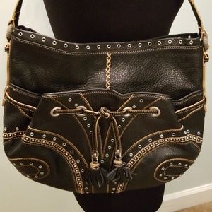 Cole Haan Black Leather Shoulder Bag